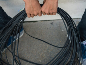 Débouchage fourreaux fibre optique